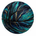 Ballon de basket marbré multicolore pour intérieur et extérieur
