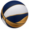 Ballon de basket intérieur/extérieur bleu blanc doré