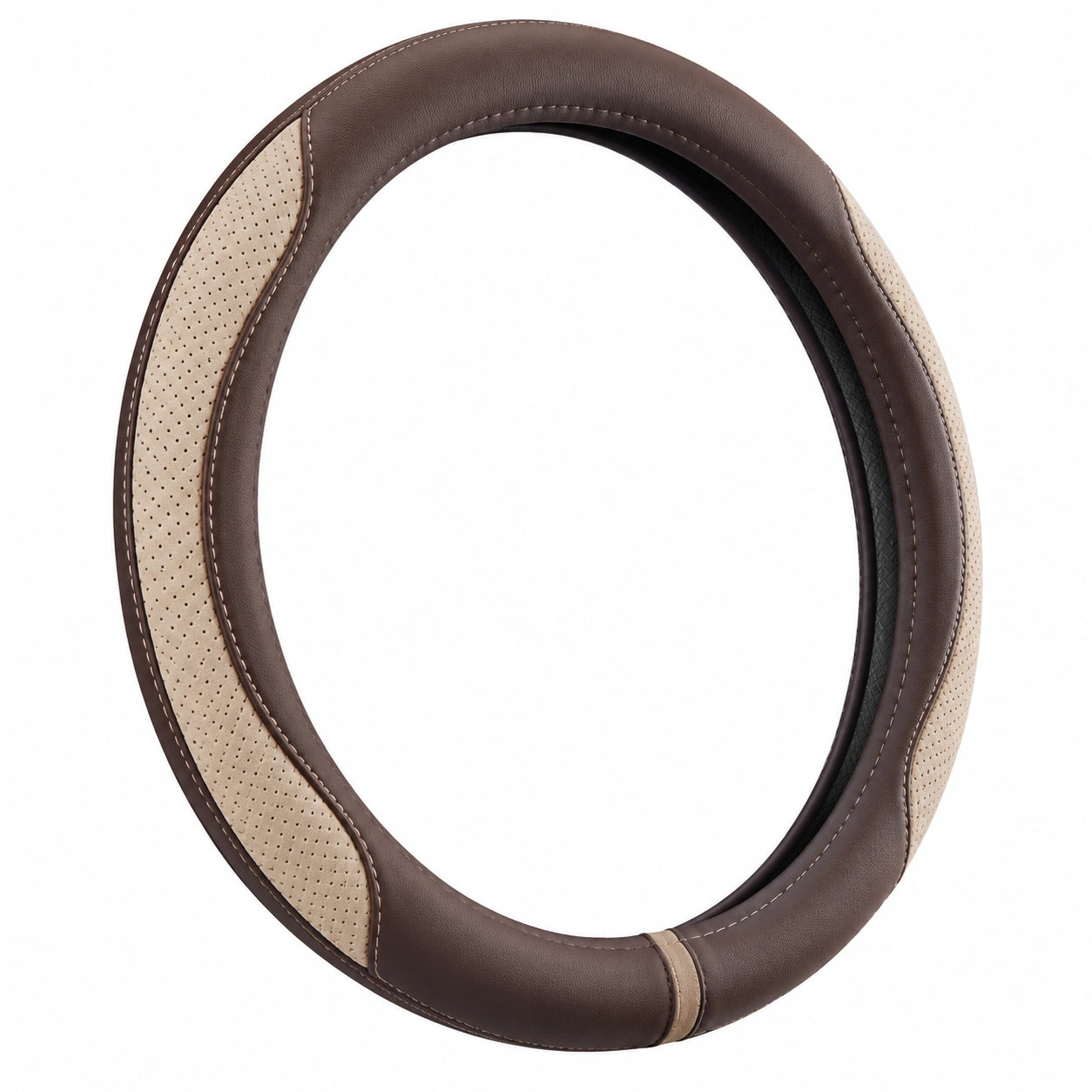Housse de Volant Bicolore Beige et Marron 37-38cm