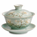 Gaiwan en céramique émaillée céladon vert clair
