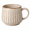 Mug en céramique nervuré crème 350 ml