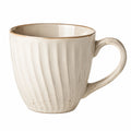Tasse texturée en céramique beige 350ml