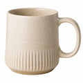 Tasse en céramique verte cannelée 350ml