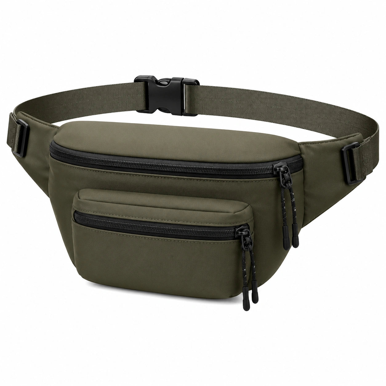 Sac banane tactique kaki avec poches multiples