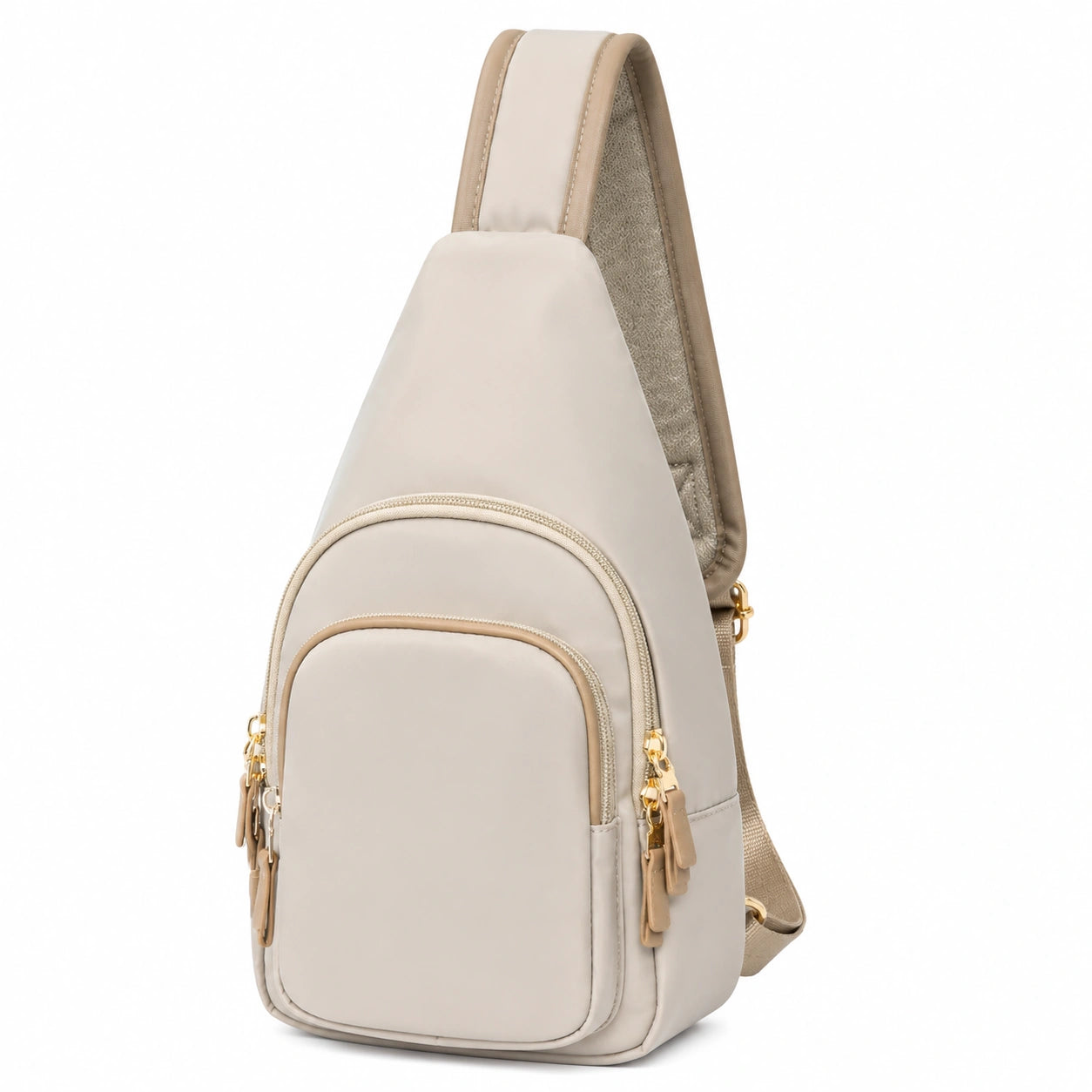 Sacoche tactique unisexe avec bandoulière réglable en beige