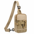 Sac à bandoulière unisexe moderne vert kaki et beige