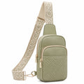 Sac à bandoulière beige pratique et compact pour homme