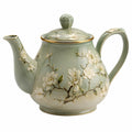 Théière en porcelaine avec détails dorés 1L vert clair