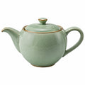 Théière en Porcelaine Vert Doré