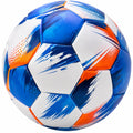 Ballon de football bleu, orange et blanc pour l'entraînement