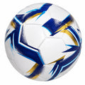 Ballon de football blanc, bleu et or