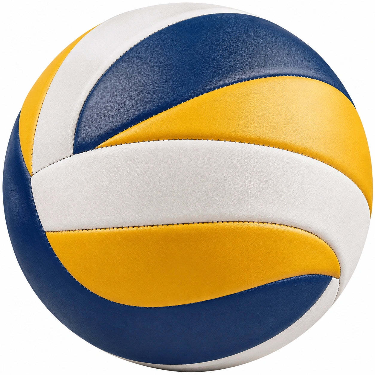 Ballon de volleyball bleu, jaune et blanc pour intérieur et extérieur