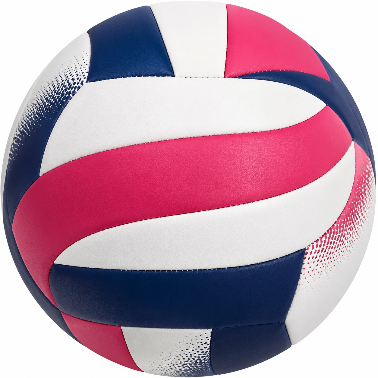 Ballon de Volleyball Bleu, Blanc et Rose