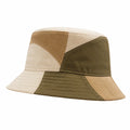 Chapeau bob patchwork beige et vert pour adulte