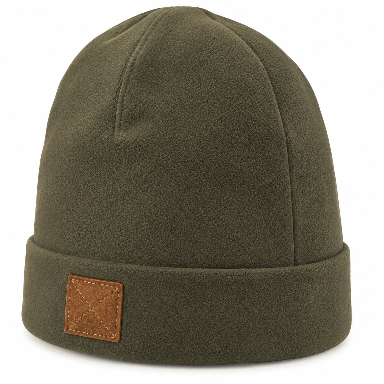 Bonnet en polaire olive pour adulte