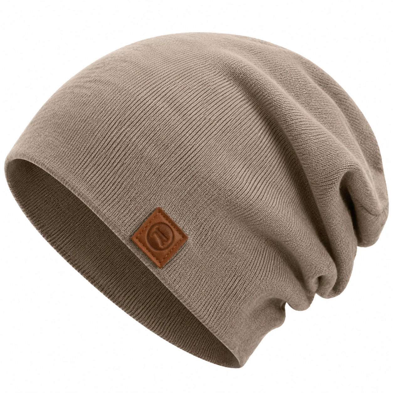 Bonnet d'Hiver en Tricot Beige pour Adultes