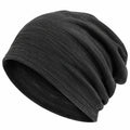 Bonnet décontracté unisexe en noir