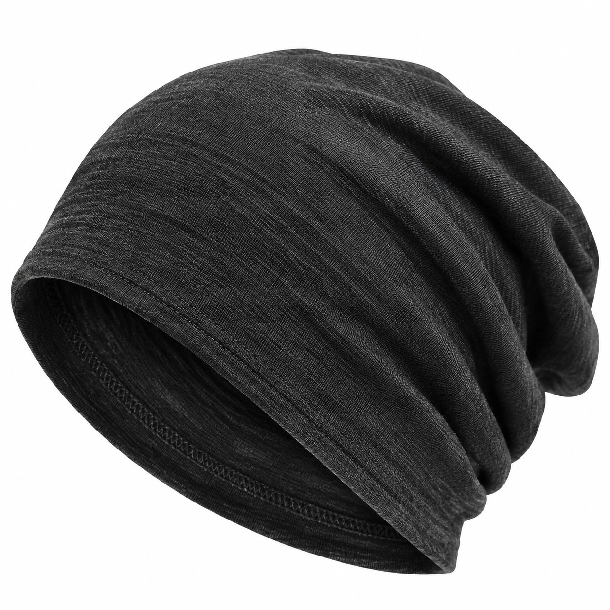 Bonnet décontracté unisexe en noir