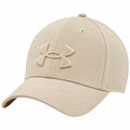 Casquette beige unisexe avec logo en relief