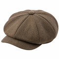 Casquette Gavroche Vintage Unisexe Marron
