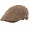 Casquette plate ajustable en maille bleu marine