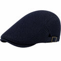 Casquette plate marron à chevrons pour adulte