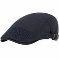 Casquette plate marron motif chevron classique