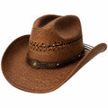 Chapeau Cowboy Marron avec Étoile Décorative